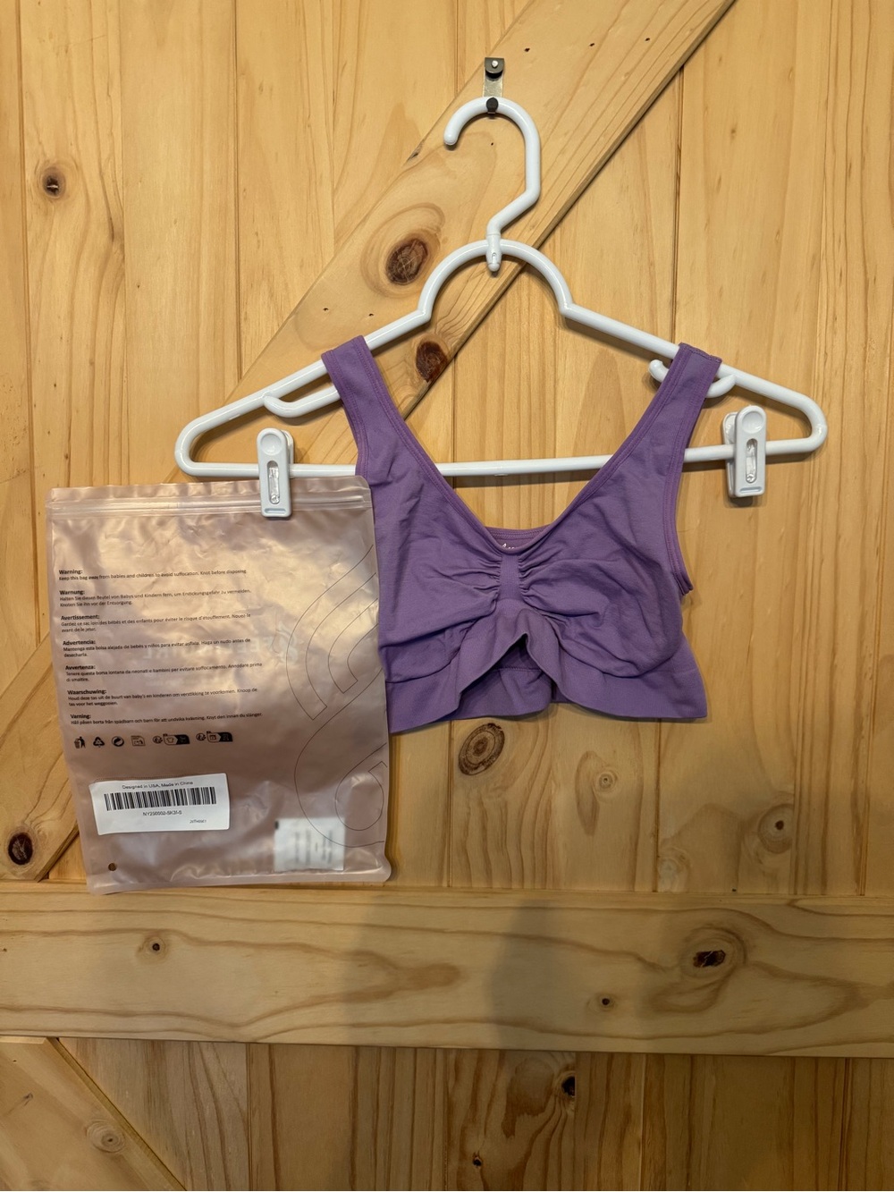 TWO PACK Lilac&Tan Bow-Front Bralette - Women Intimates